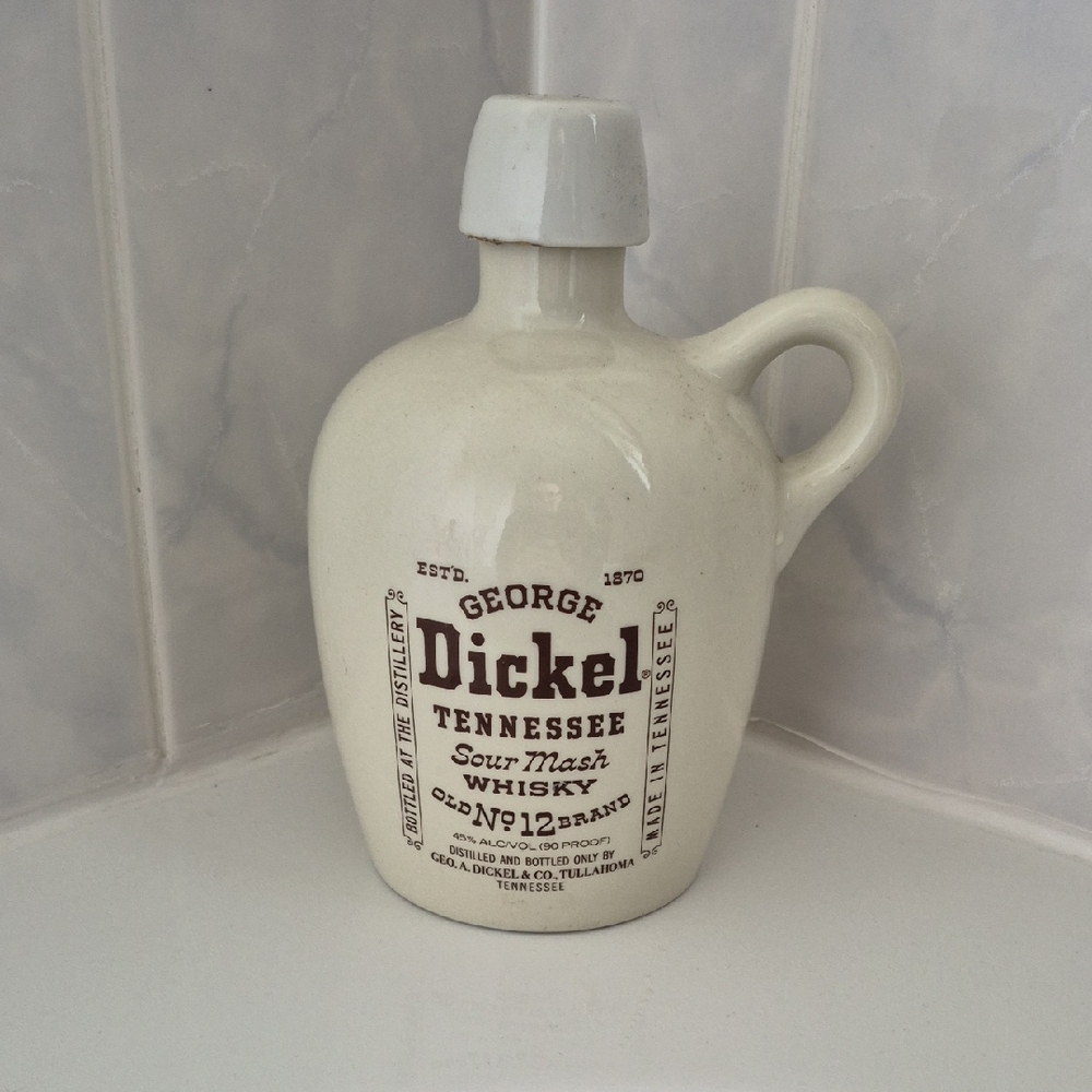 Cream Ceramic Whiskey Jug - Tennessee Branding